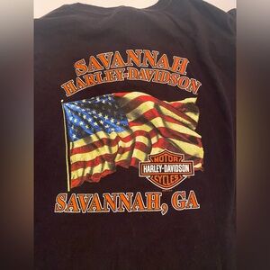Harley Davidson Men’s Savannah GA Tee T-shirt Size 3XL - Has some minor cracking